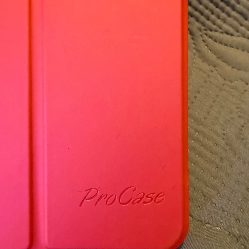 Pink Tri-Fold Tablet Cover with Smooth Matte Finish